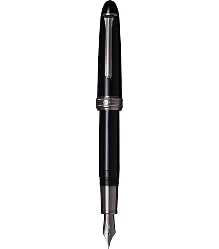 Amazon | セーラー万年筆 万年筆 長刀研ぎ ブラックトリム 21K 大型 MF